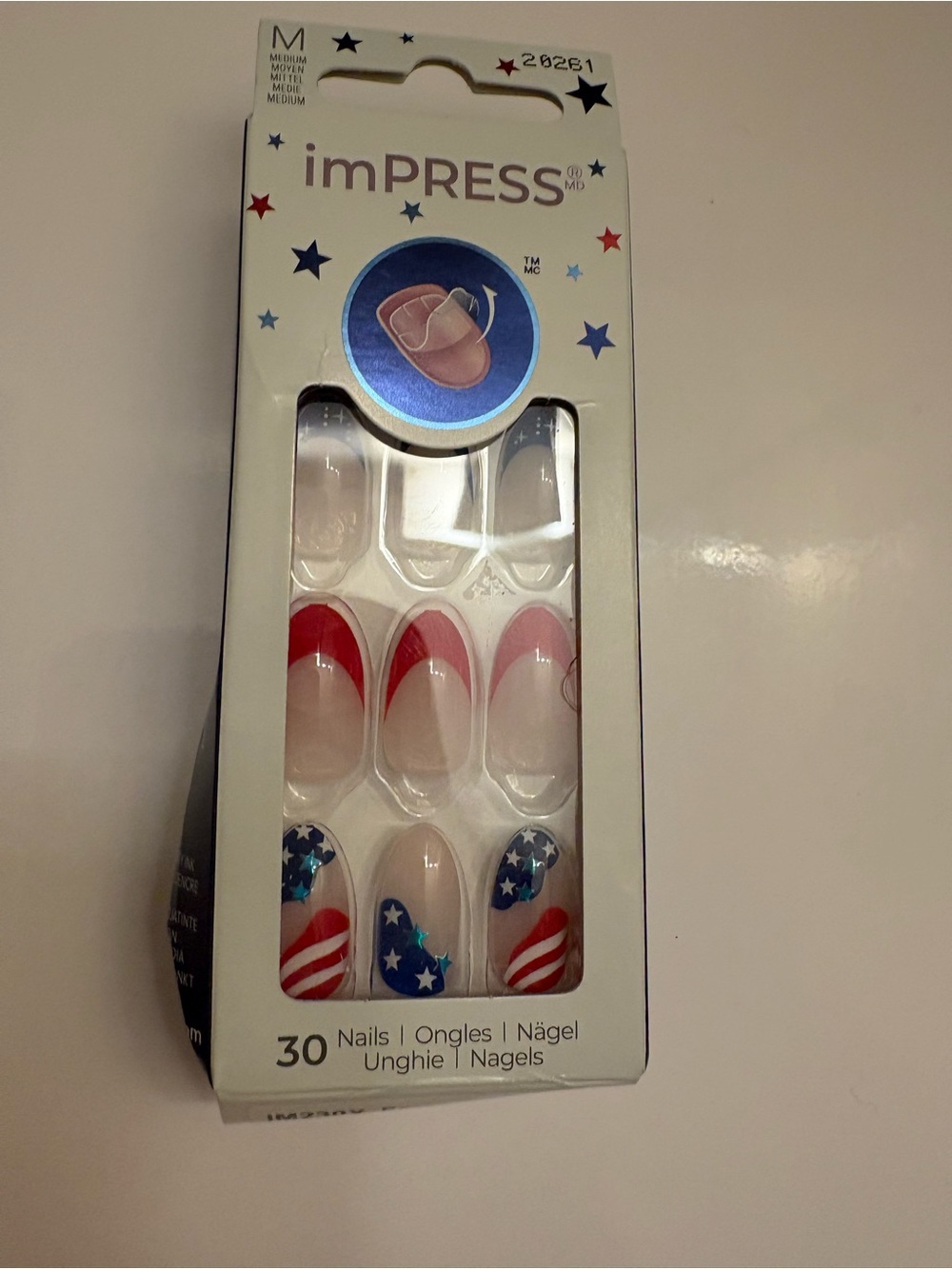 Impress glue tab nails,  new in package